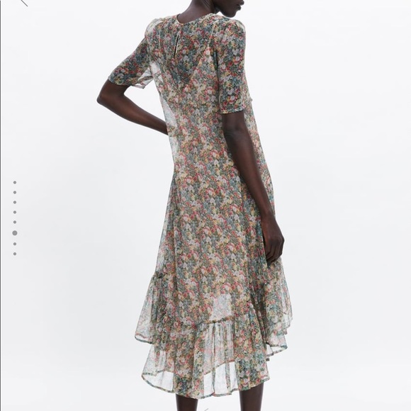 Floaty Asymmetrical Summer Dress  - Winter Rose